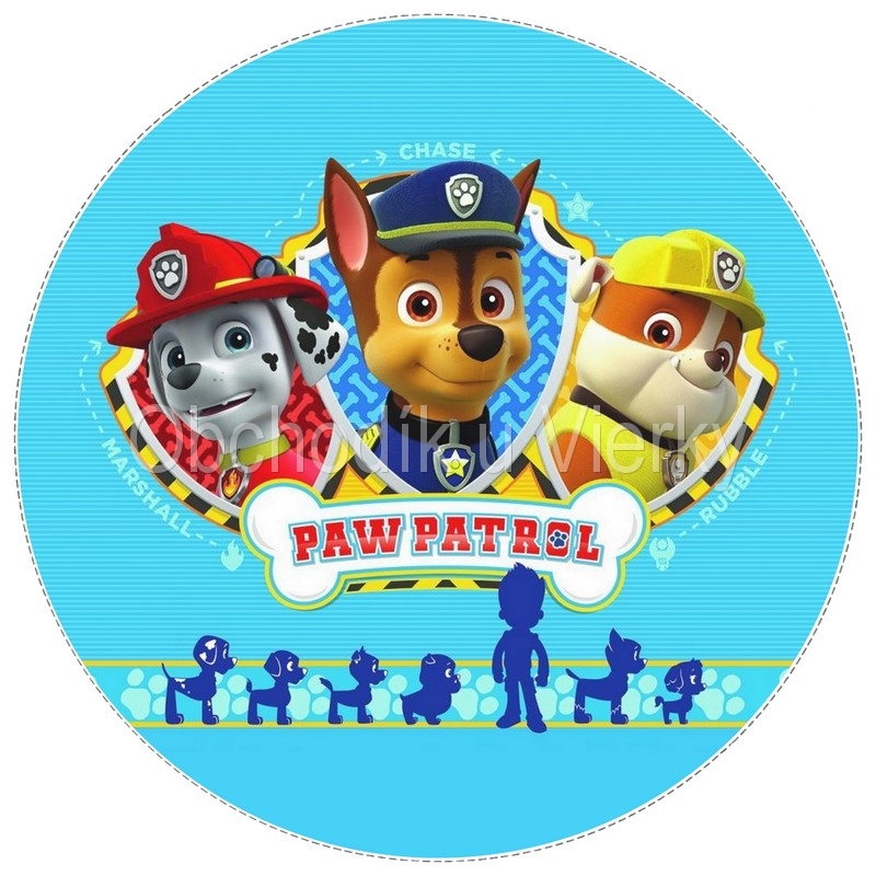 Jedlý obrázok Paw Patrol č. 8134,15